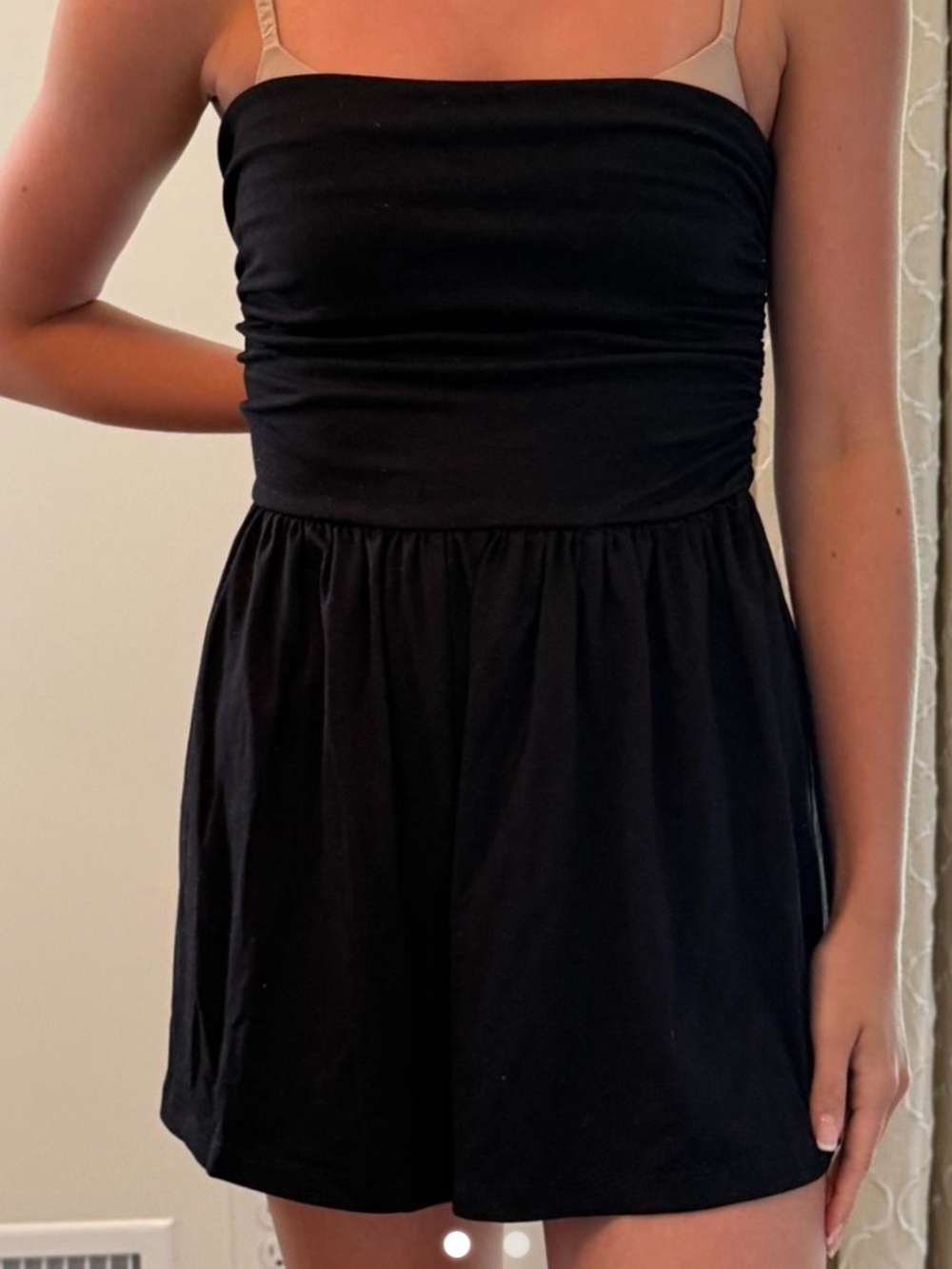 Susana Monaco Black Strapless Romper